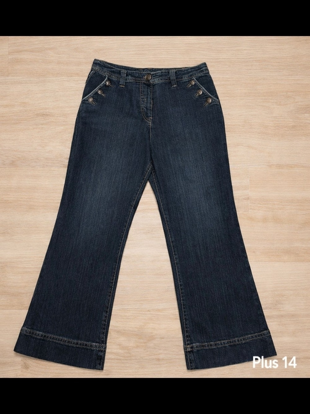 MXM Dark Wash Wide Leg Jeans